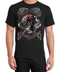 Fat Skeleton Loud Pipes Save Lives T Shirt, Mens Clothing - Fat Skeleton UK