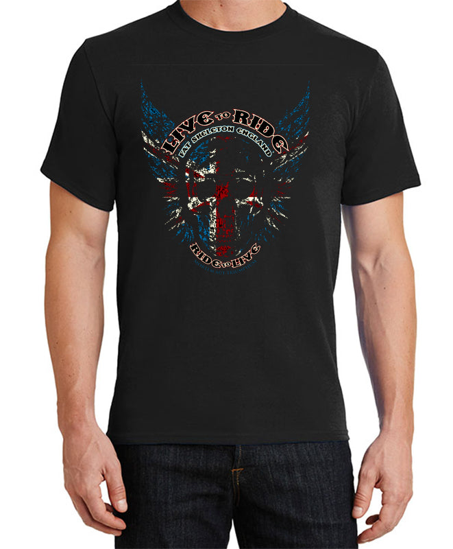 Fat Skeleton Live to Ride T Shirt - Fat Skeleton UK