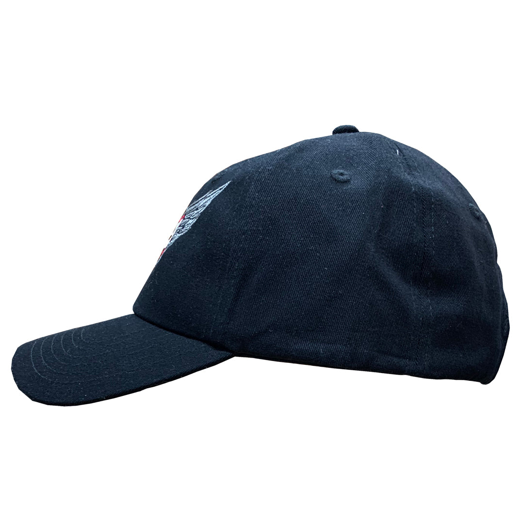 Fat Skeleton ™ Skull Jaw Wings logo Baseball Cap - Fat Skeleton UK