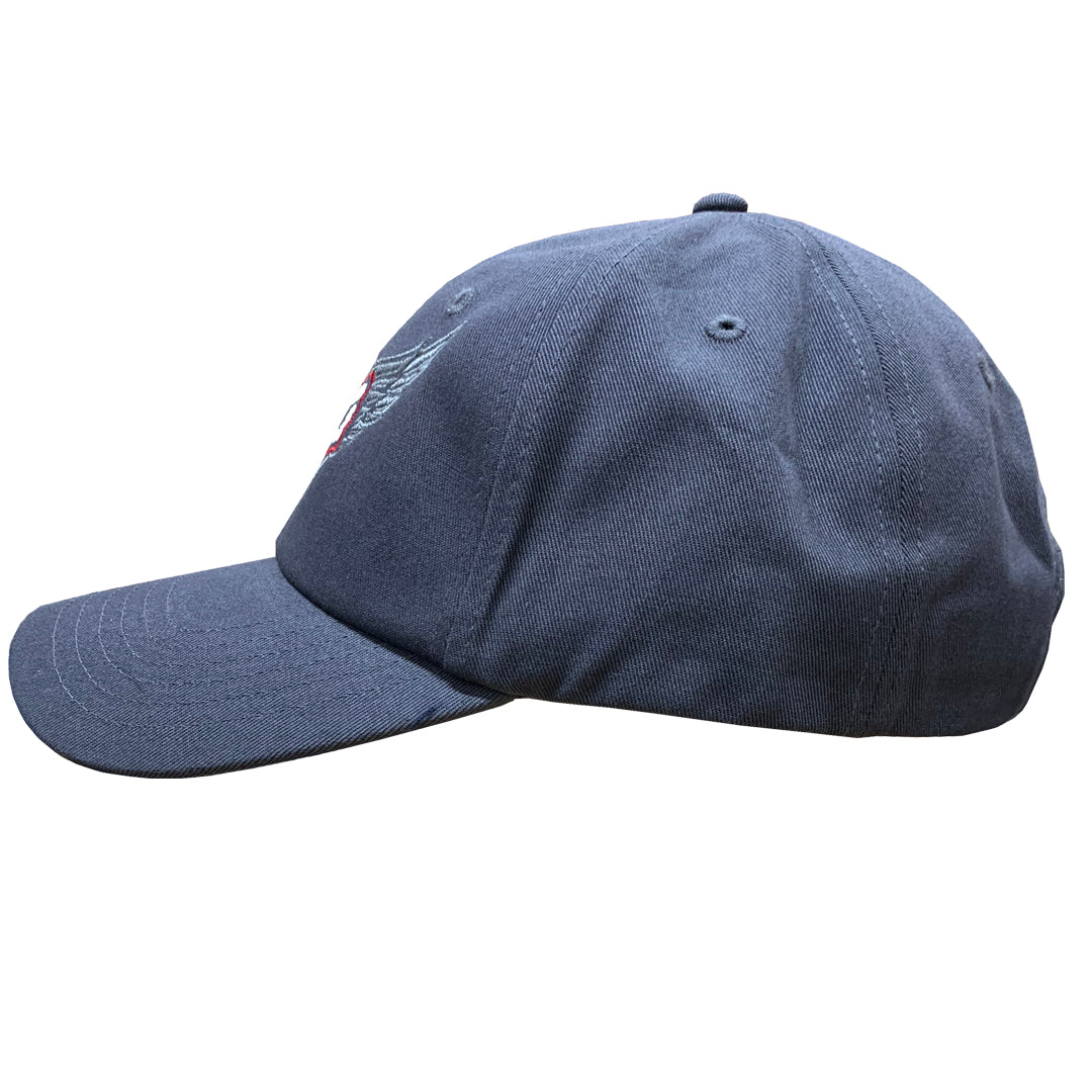 Fat Skeleton ™ Skull Jaw Wings logo Baseball Cap - Fat Skeleton UK