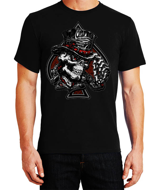 Fat Skeleton Top Hat Skull T Shirt - Fat Skeleton UK