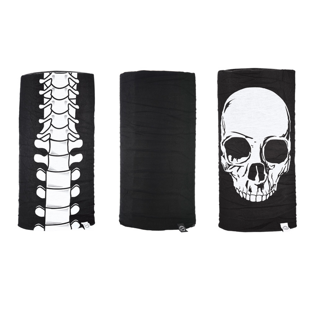Oxford 'Comfy' Neck Tubes - 3 pack - Skeleton - Fat Skeleton UK