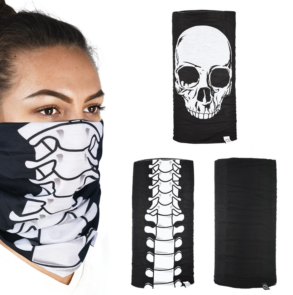 Oxford 'Comfy' Neck Tubes - 3 pack - Skeleton - Fat Skeleton UK
