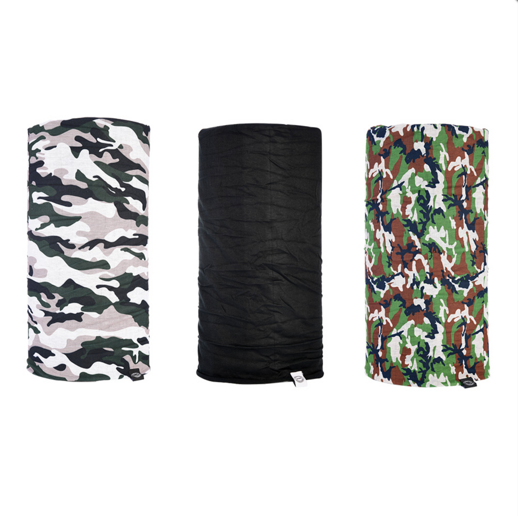 Oxford 'Comfy' Neck Tubes - 3 pack - Camo - Fat Skeleton UK