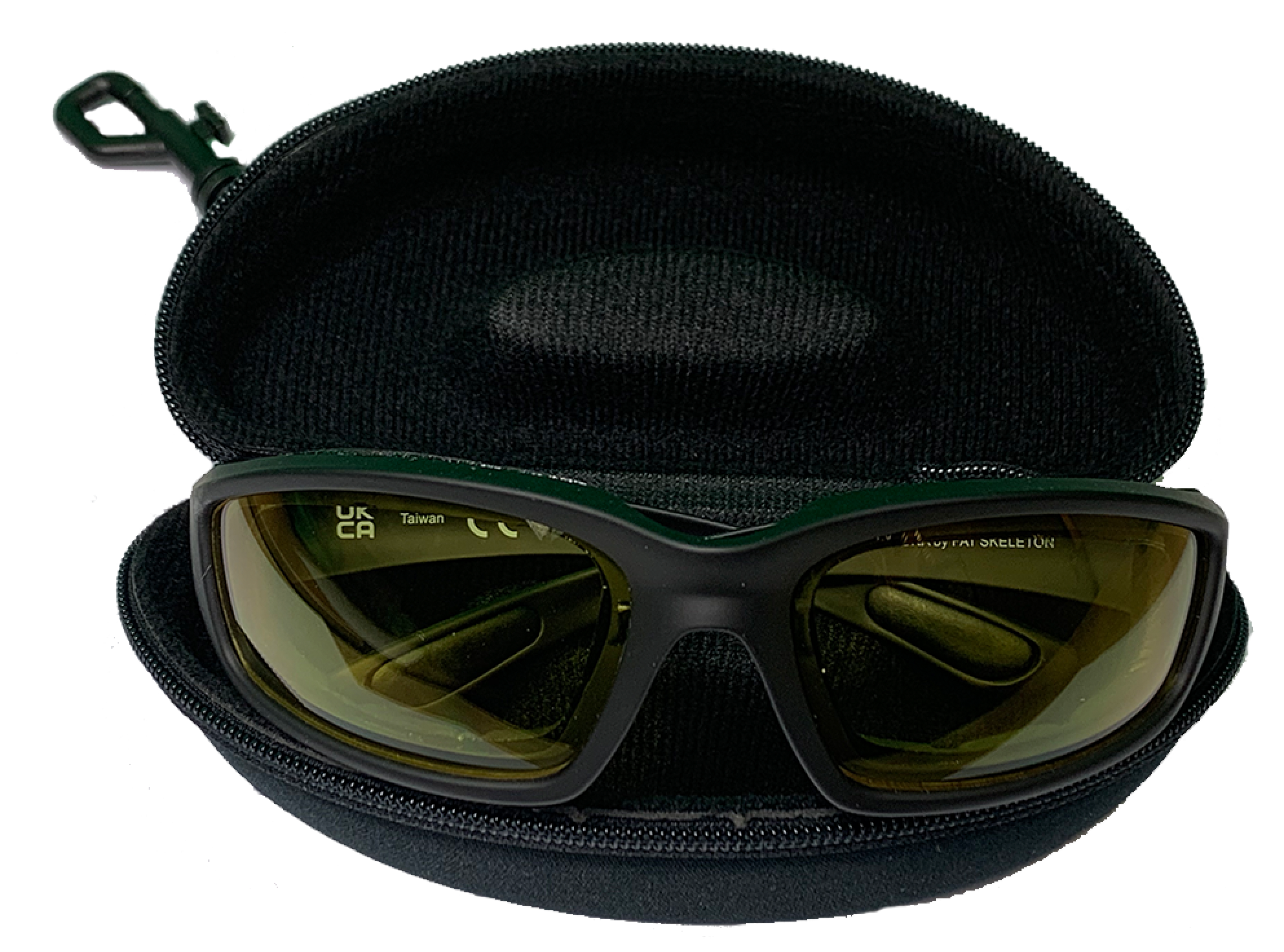 Yellow Lens Daytona EVA Foam Padded Reactive Lens Rider Glasses - Fat Skeleton UK