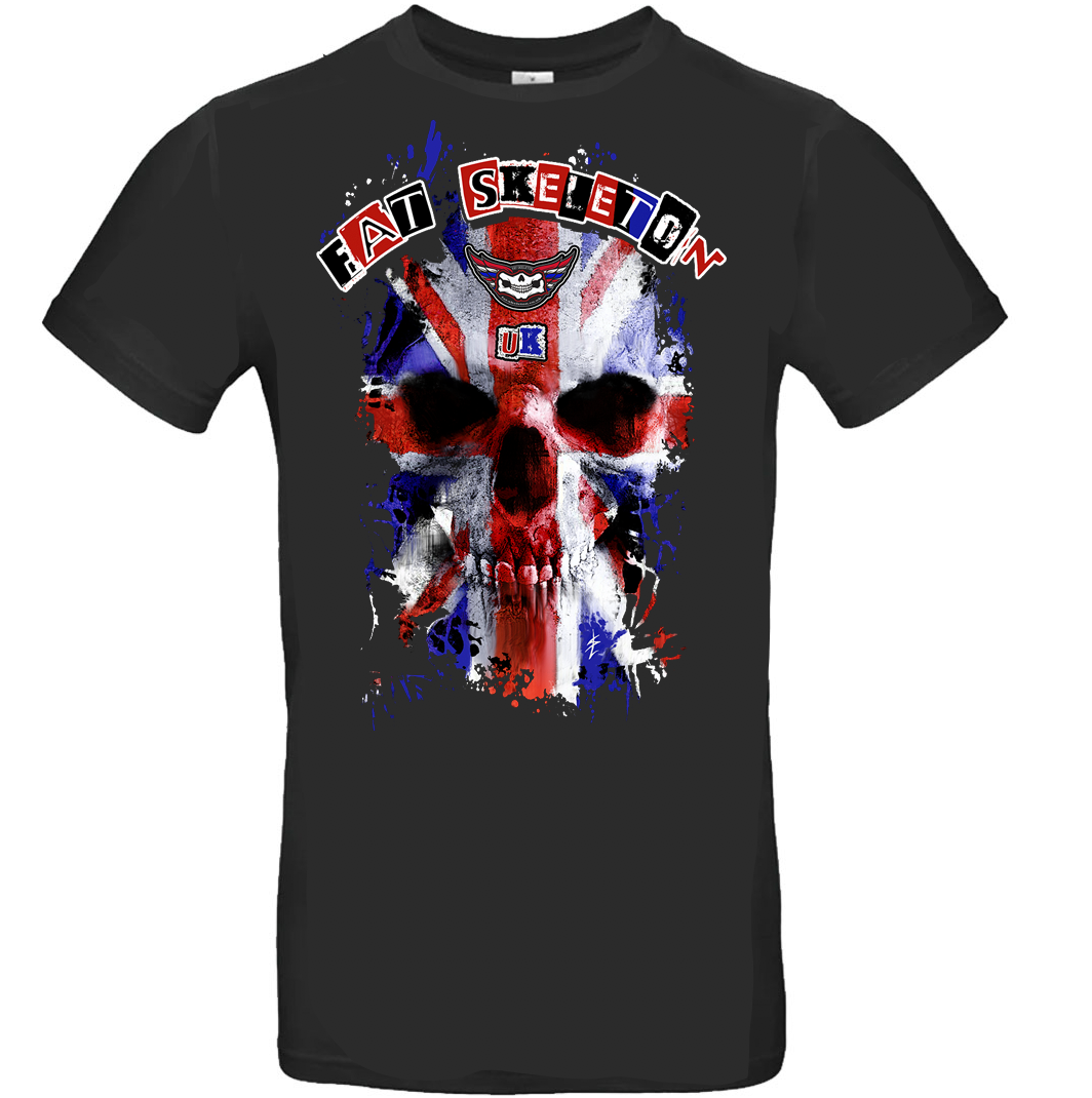 Fat Skeleton 'Spirit of '77 Skull' T Shirt - Fat Skeleton UK