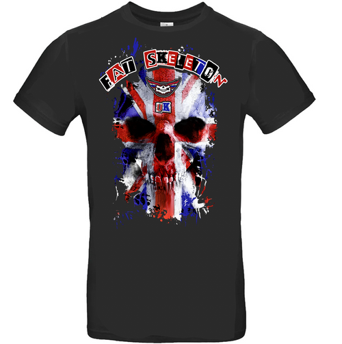 Fat Skeleton 'Spirit of '77 Skull' T Shirt - Fat Skeleton UK