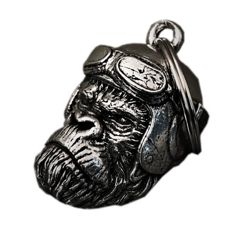 3D Biker Gorilla Guardian Angel Bell - Fat Skeleton UK