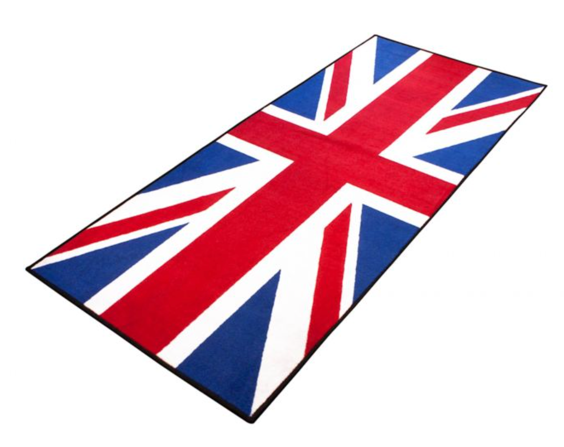 Union Jack Biker Garage Mat - Fat Skeleton UK