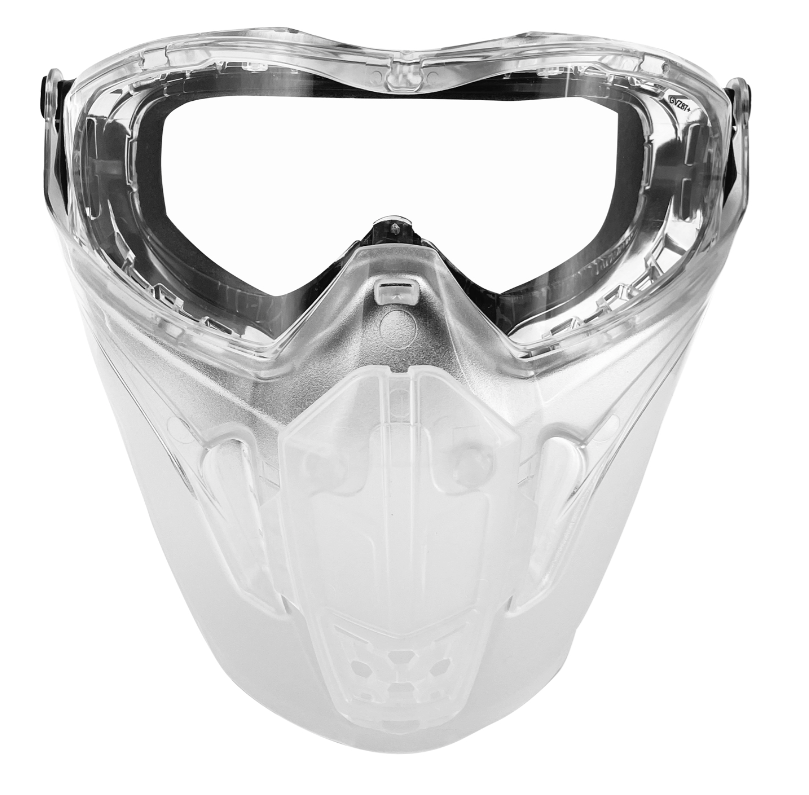 Cyborg Urban Mask & Goggles for Open Face Helmet - Fat Skeleton UK