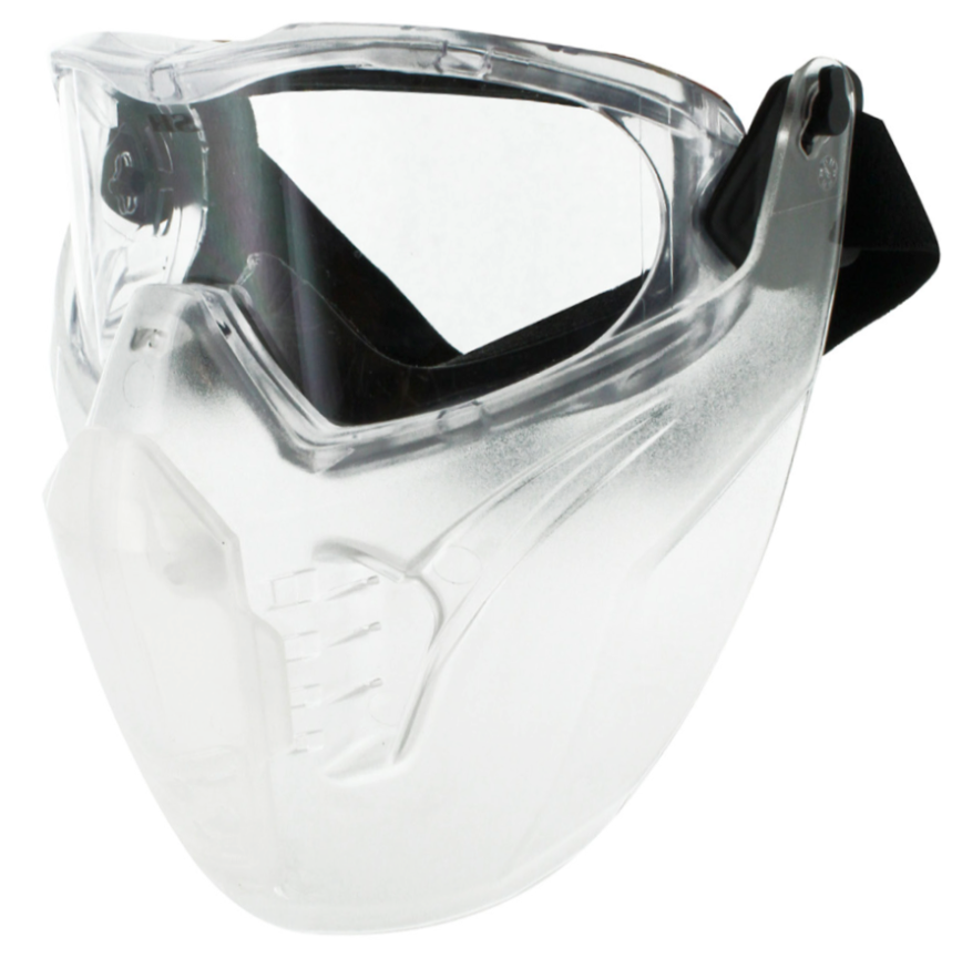 Cyborg Urban Mask & Goggles for Open Face Helmet - Fat Skeleton UK