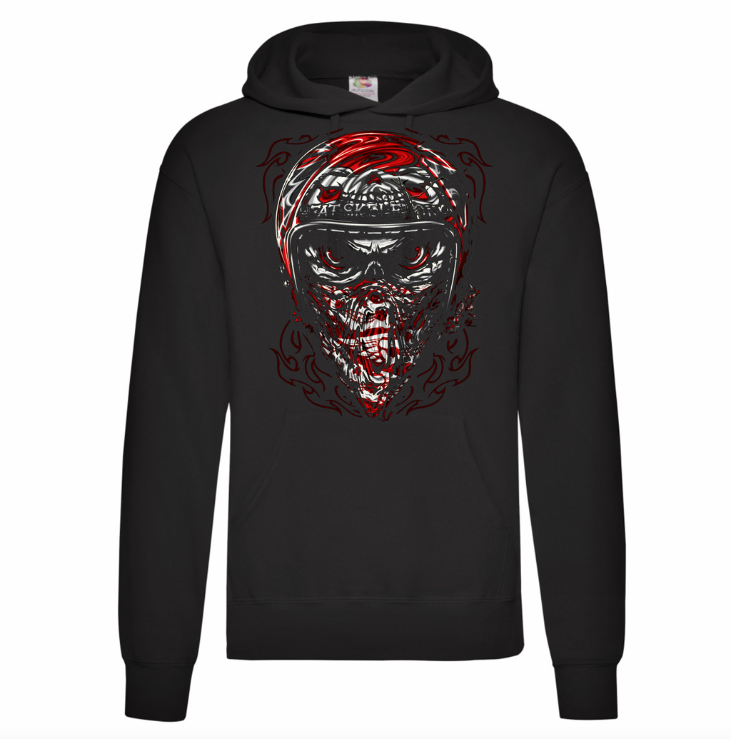 Fat Skeleton Helmet Bandana Hoodie - Fat Skeleton UK