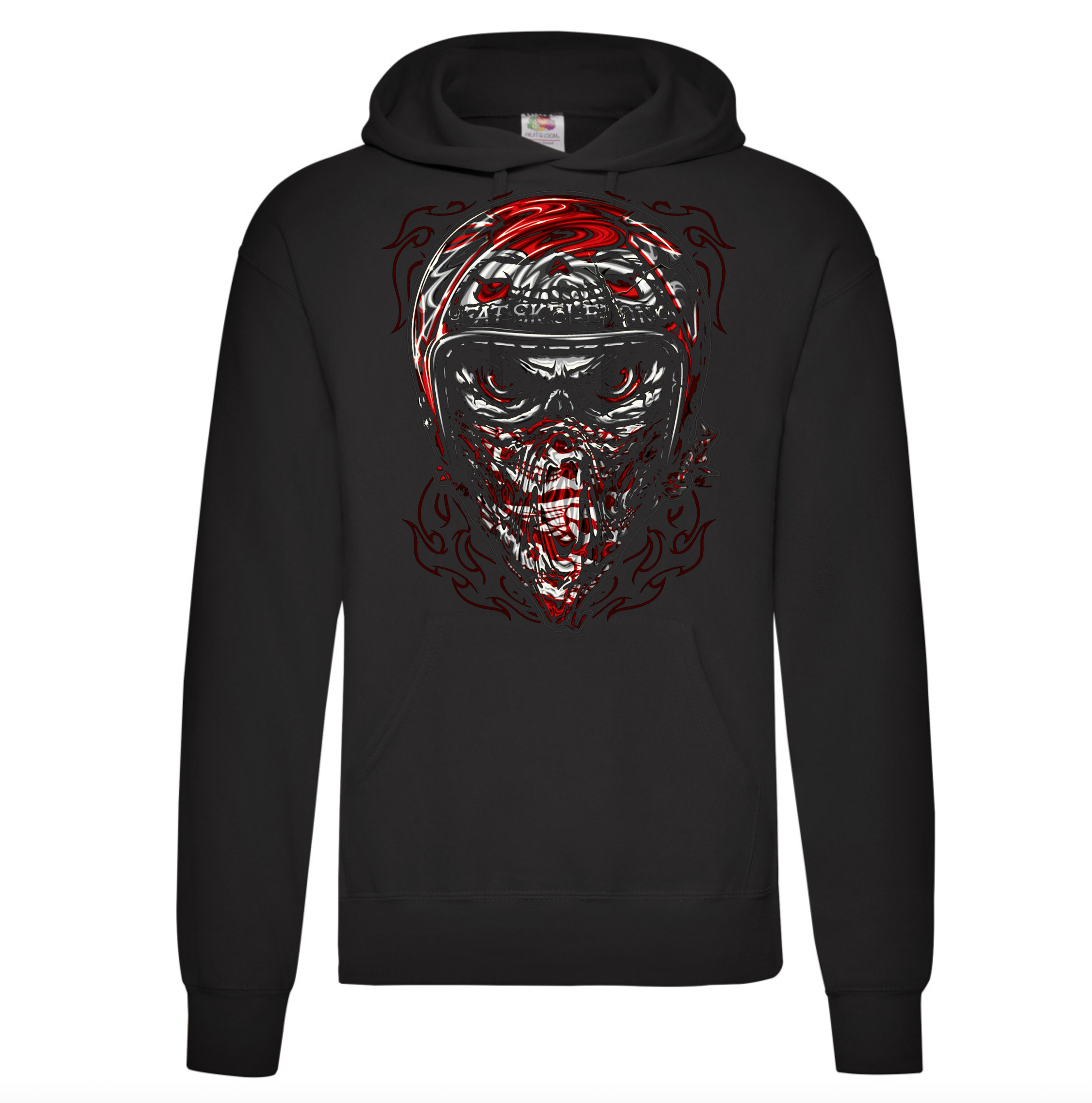 Fat Skeleton Helmet Bandana Hoodie - Fat Skeleton UK