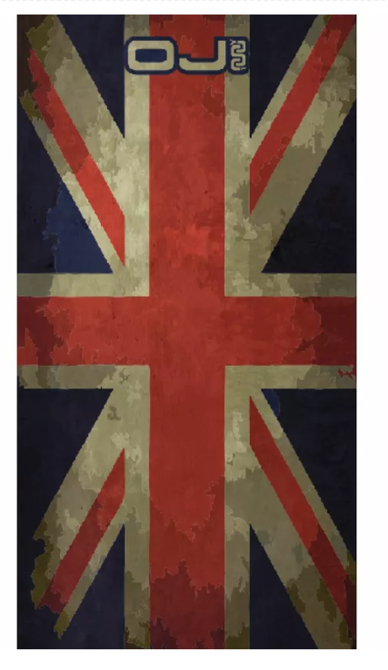 Union Jack Distressed look 12-in 1 Neck Tube - Fat Skeleton UK