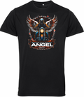 Never Ride Faster Than Your Angel Can Fly Guardian Bell & T Shirt Bundle - Fat Skeleton UK