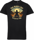 Older I Get Better I Was Sunrise Old Guys Riding Bikes T Shirt - Fat Skeleton UK