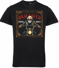 Old Guys Riding Bikes T Shirt - Fat Skeleton UK