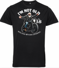 Old Guys Riding Bikes I'm 18 T Shirt - Fat Skeleton UK