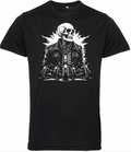 Fat Skeleton Brando Skeleton Biker T Shirt - Fat Skeleton UK