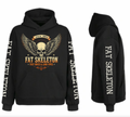 Fat Skeleton Fast Bikes Loud Pipes Wing logo Hoodie - Fat Skeleton UK