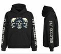 Fat Skeleton 3 Skulls Hoodie - Fat Skeleton UK