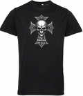 Fat Skeleton Old School Cross Biker T Shirt - Fat Skeleton UK
