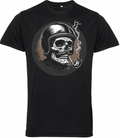 And Smoke It Old Guys Riding Bikes T Shirt - Fat Skeleton UK