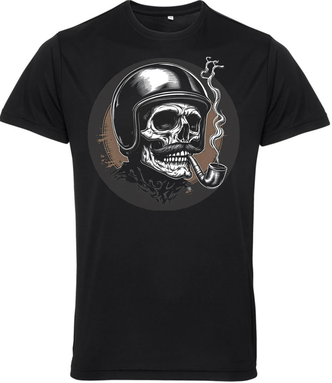 And Smoke It Old Guys Riding Bikes T Shirt - Fat Skeleton UK
