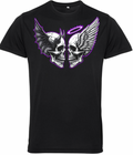 Fat Skeleton Sin or Salvation Skulls T Shirt - Fat Skeleton UK