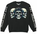 Fat Skeleton 3 Skulls Sweatshirt - Fat Skeleton UK