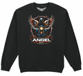 Fat Skeleton Never Ride Faster Than Your Angel Can Fly Sweatshirt - Fat Skeleton UK