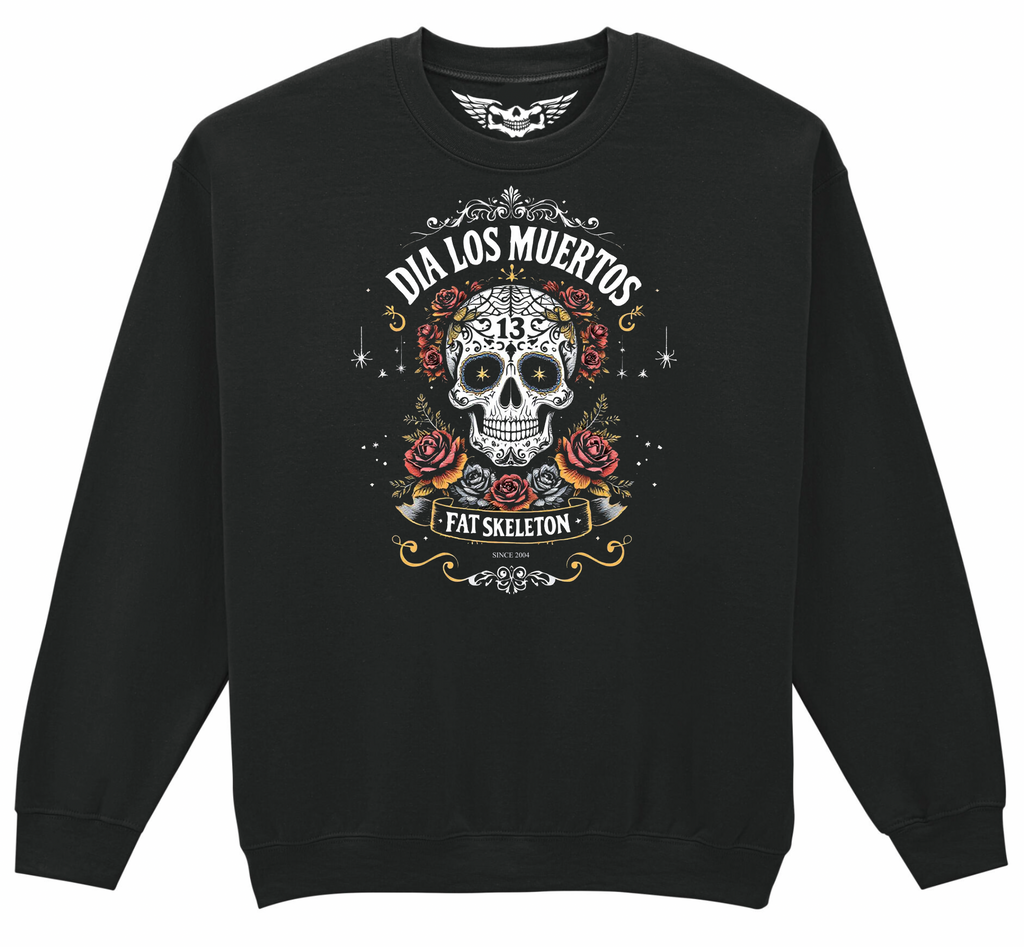 Fat Skeleton Dia Los Muertos Sweatshirt - Fat Skeleton UK