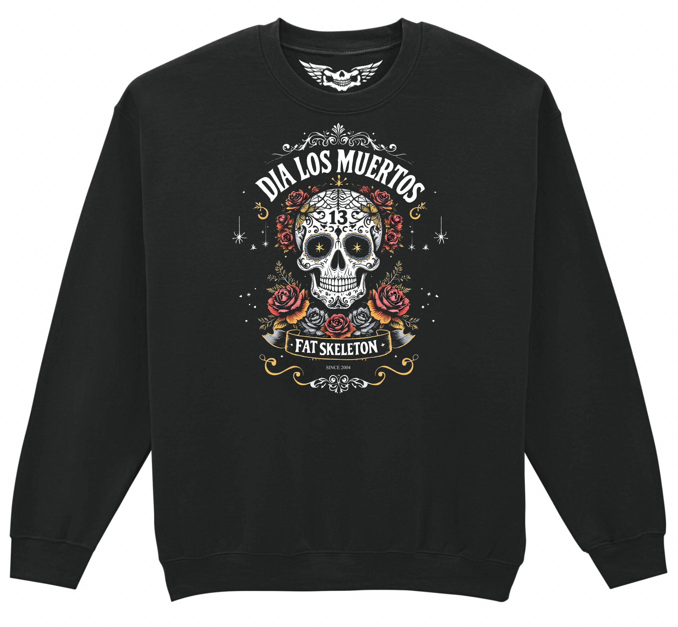 Fat Skeleton Dia Los Muertos Sweatshirt - Fat Skeleton UK