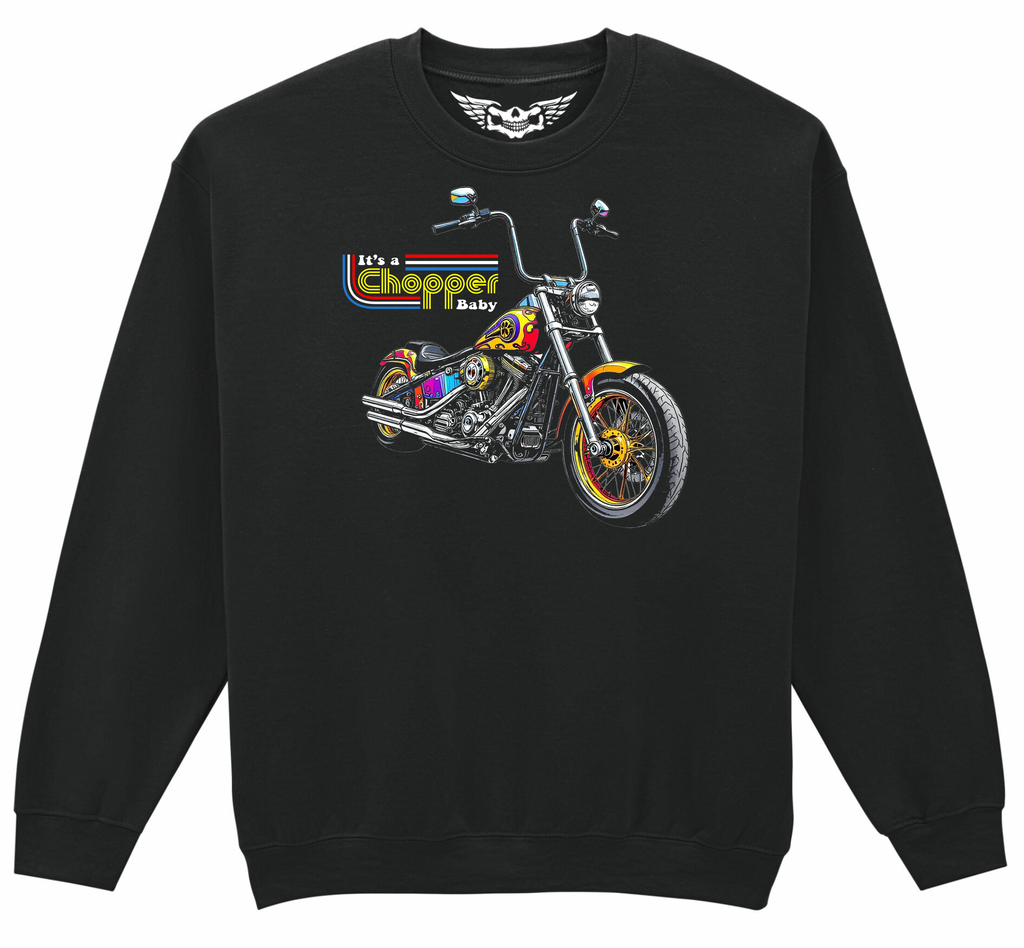Fat Skeleton It’s a Chopper Baby Sweatshirt - Fat Skeleton UK