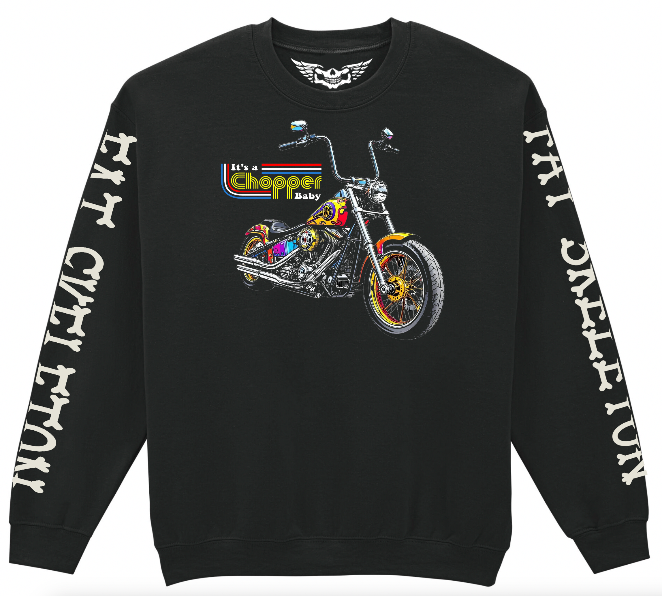 Fat Skeleton It’s a Chopper Baby Sweatshirt - Fat Skeleton UK
