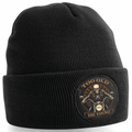 Fat Skeleton Too Old to Die Young Black Patch Beanie - Fat Skeleton UK