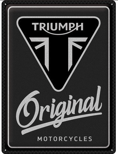 Genuine Triumph Original Motorcycles Metal Sign - Fat Skeleton UK