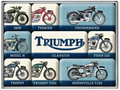 Triumph Classic Bikes 9-Piece Magnet Set - Fat Skeleton UK
