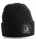 Fat Skeleton Too Old to Die Scooter Mod Black Patch Beanie - Fat Skeleton UK