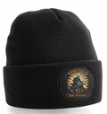 Fat Skeleton Too Old to Die Young Advenure Bike Rider Black Patch Beanie - Fat Skeleton UK