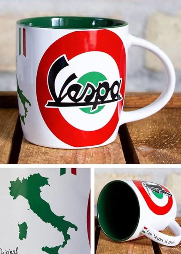 Vespa The Italian Classic Scooter Mug - Fat Skeleton UK