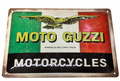 Moto Guzzi Motorcycles Italia Metal Sign - Fat Skeleton UK