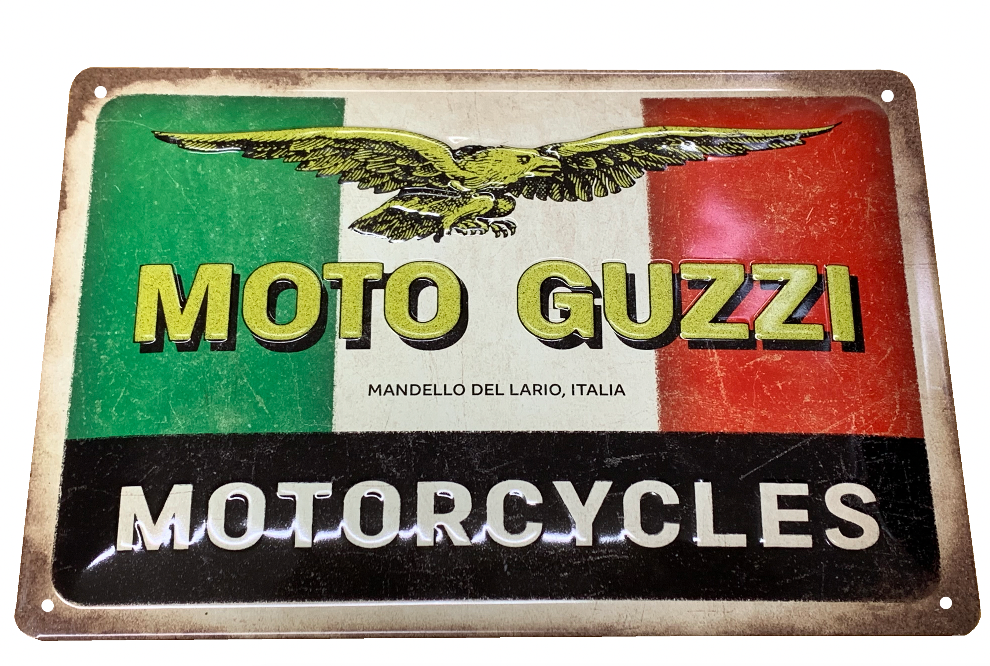 Moto Guzzi Motorcycles Italia Metal Sign - Fat Skeleton UK
