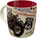 Route 66 Bike Map Mug - Fat Skeleton UK