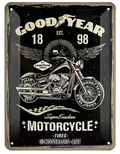 Small Goodyear Cruiser Tyres Motorcycle Sign - Fat Skeleton UK