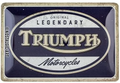 Original Legendary Triumph Motorcycles Metal Sign - Fat Skeleton UK