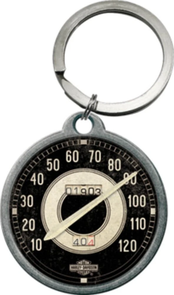 Genuine Harley Davidson Speedo Key Ring - Fat Skeleton UK