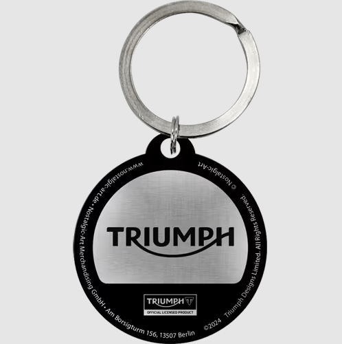 Genuine Triumph Logo Key Ring - Fat Skeleton UK