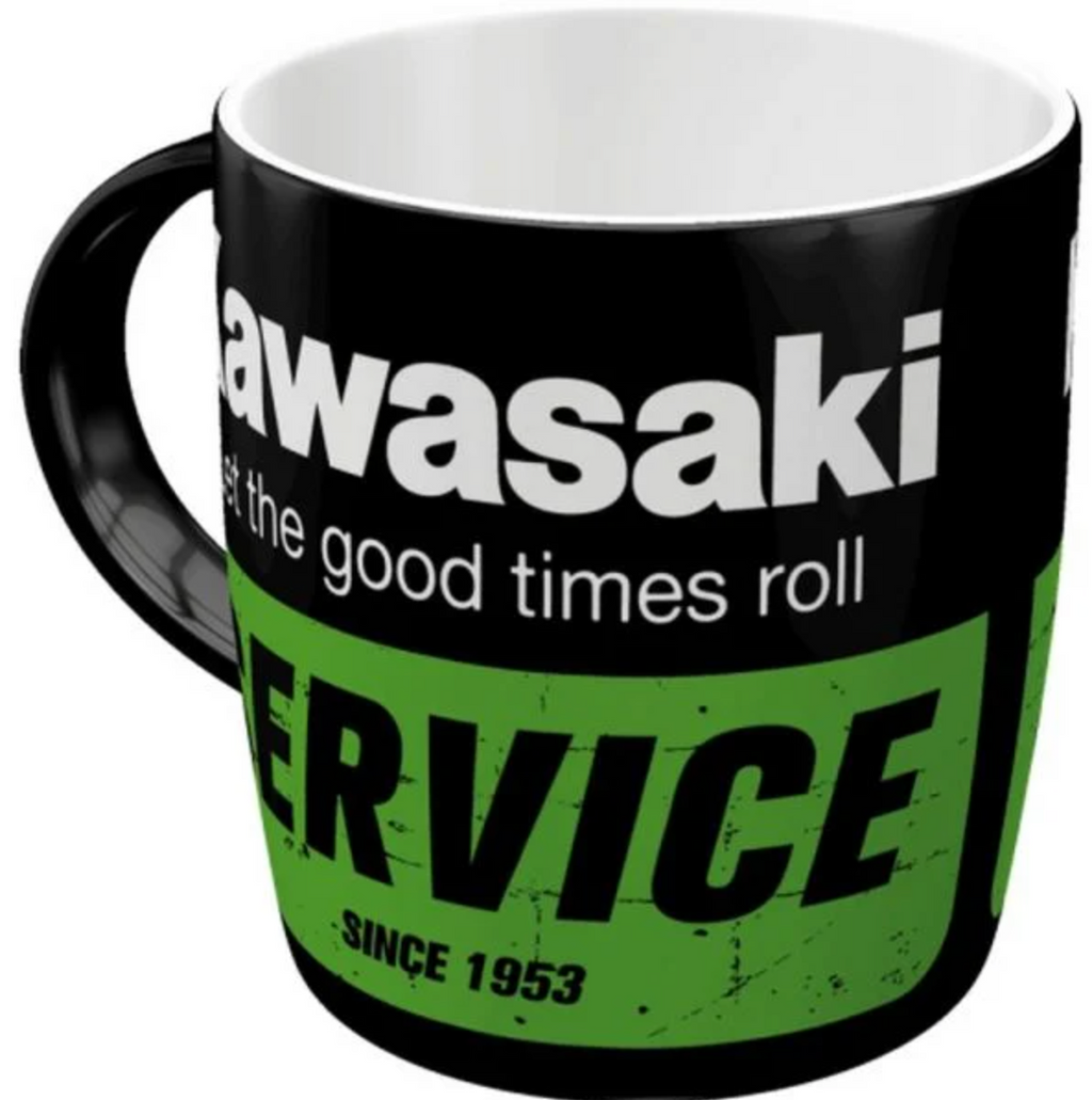 Kawasaki Let The Good Times Roll Mug - Fat Skeleton UK