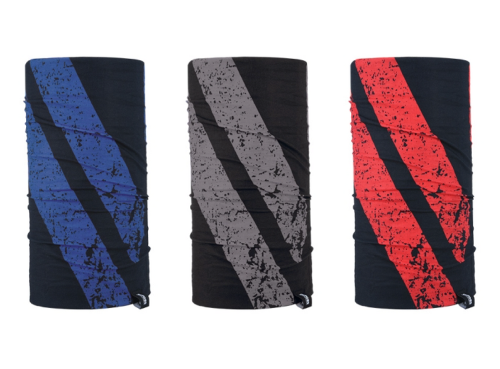 Oxford 'Comfy' Neck Tubes - 3 pack - Graphite Stripe - Fat Skeleton UK